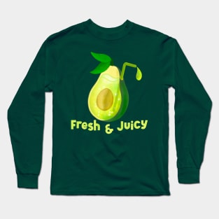 Fresh and Juicy Avocado Long Sleeve T-Shirt